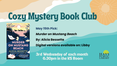 Cozy Mystery Book Club - Murder on the Mustang Beach by Alicia Bessette