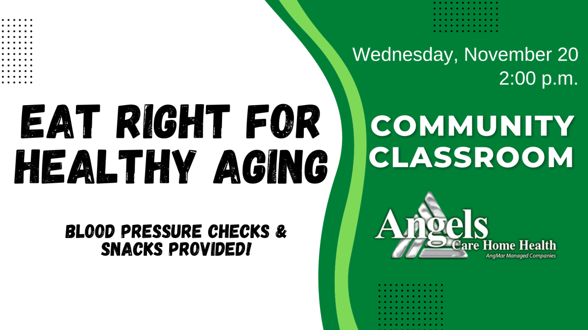 Community Classroom: Eat Right for Healthy Aging 